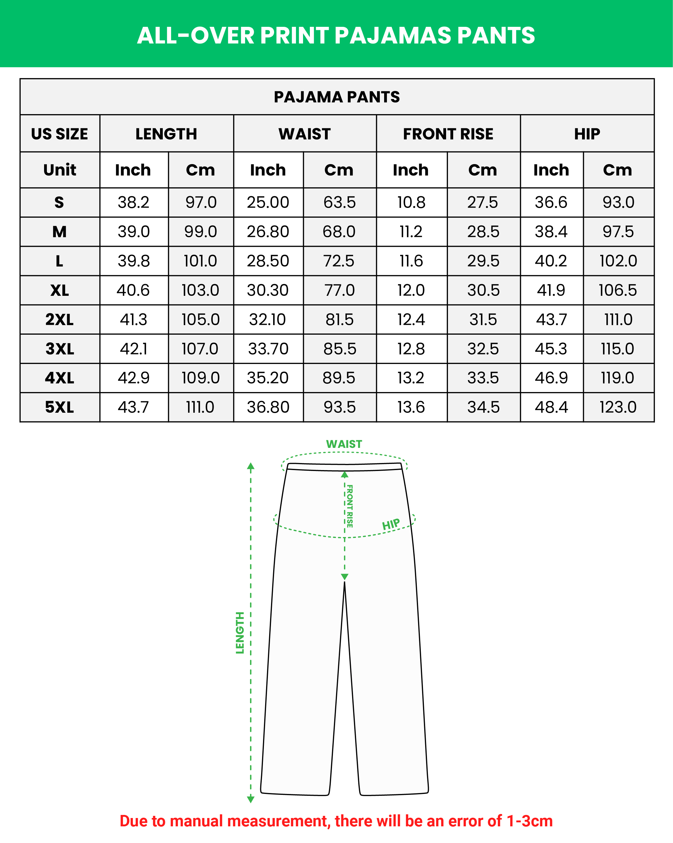 All-over Print Straight Pajama Pants