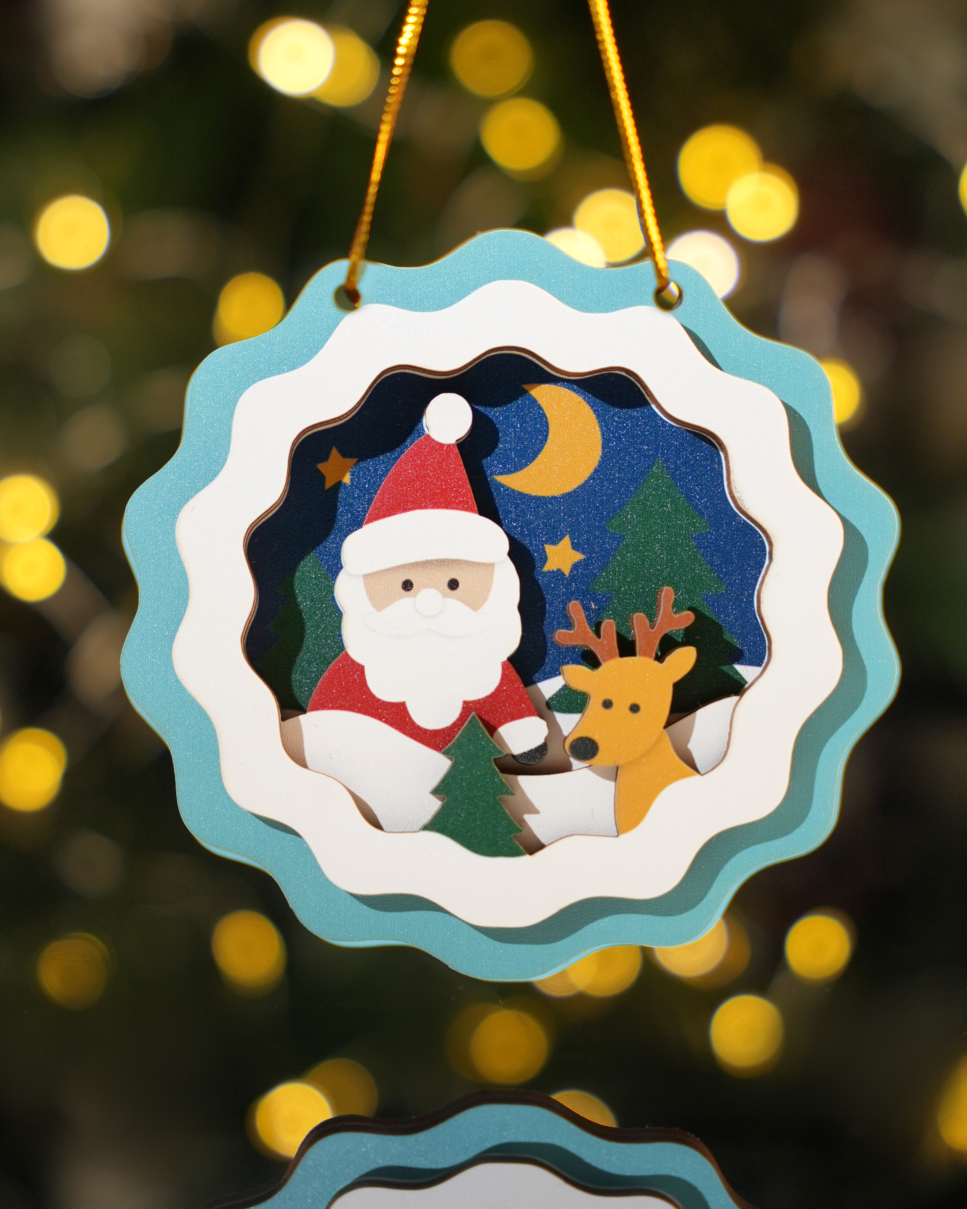 Custom Shape 3-Layered Wood Ornament