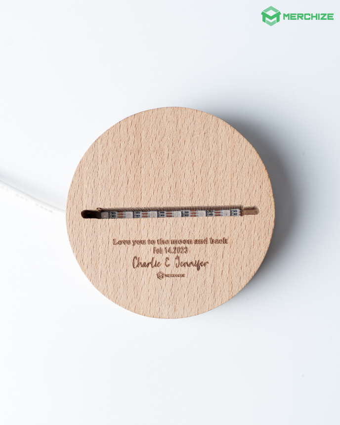 Beech Photo Night Light Base