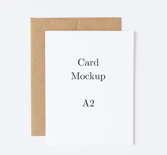 A2 note card