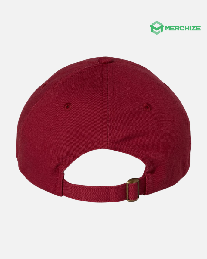 Engraved Leather Patch Bio-Washed Classic Dad Hat VC300A (Made in US)